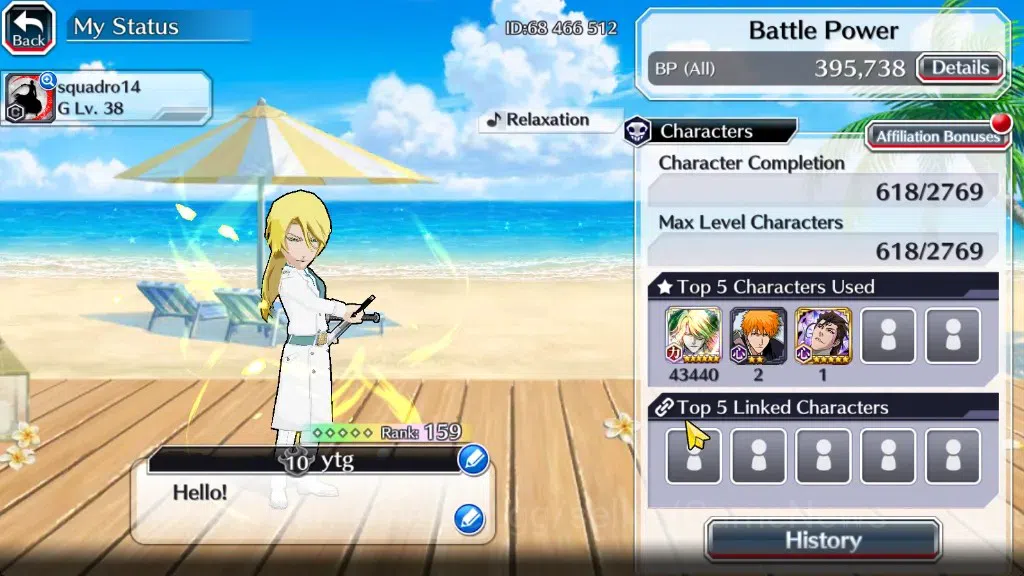Bleach: Brave Souls Accounts Mid-Tier Global|30K Orb|TYBW26 Liltotto,Swimsuit26 Giselle,DT Ichigo,Santa Bazz-B,CAC 3