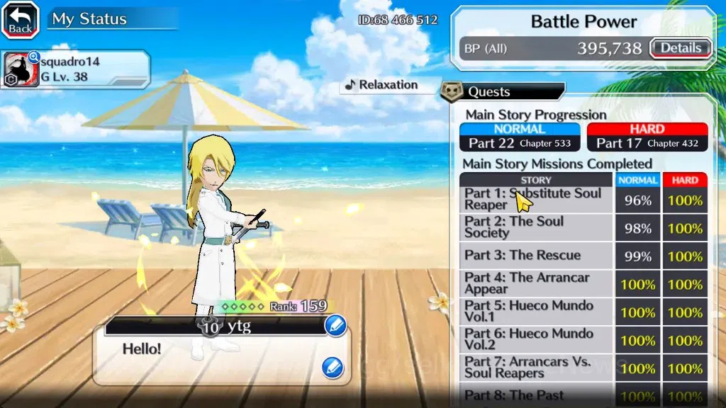 Bleach: Brave Souls Accounts Mid-Tier Global|30K Orb|TYBW26 Liltotto,Swimsuit26 Giselle,DT Ichigo,Santa Bazz-B,CAC 4