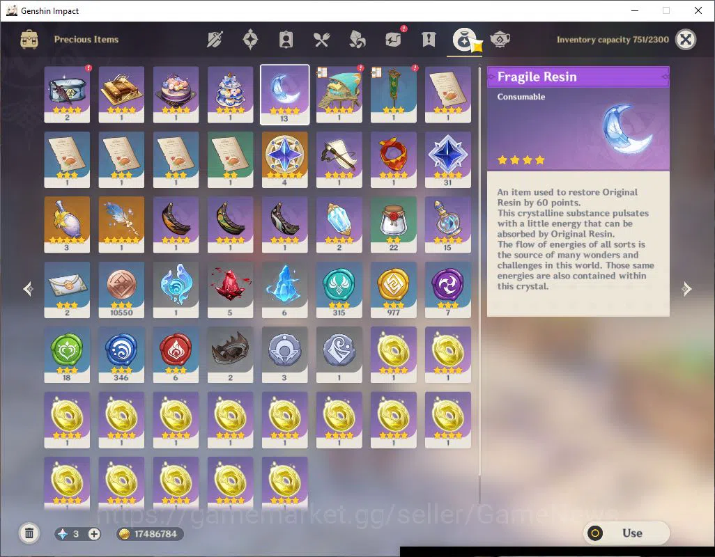 Genshin Impact Accounts Asia|AR 57|11 Limited +6(*5Weapon)| [Arlecc,HuTao] image 9