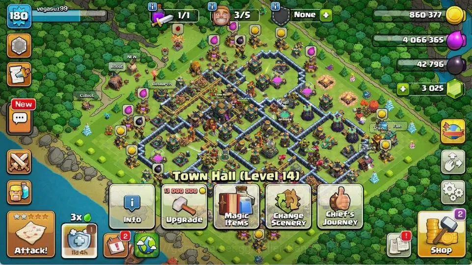Clash of Clans Accounts Global |TH 14-BH 7|LVL 180| AQ 76 ,MP 50 ,GW 44 ,R image 2