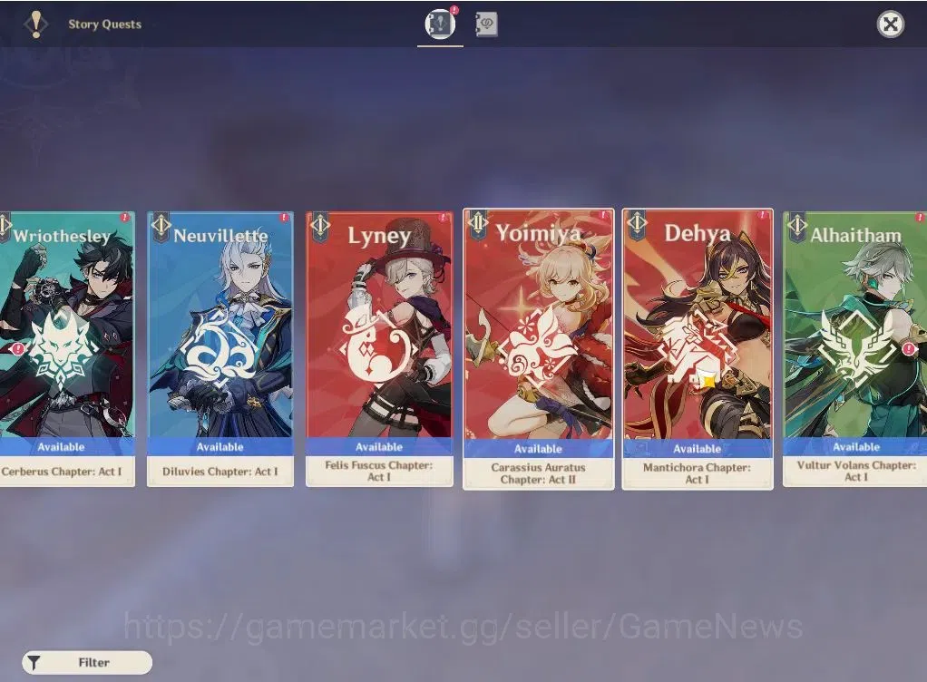 Genshin Impact Accounts ASIA|AR 54|4 Limited+29(*4Character)|Columbina,Rai image 10