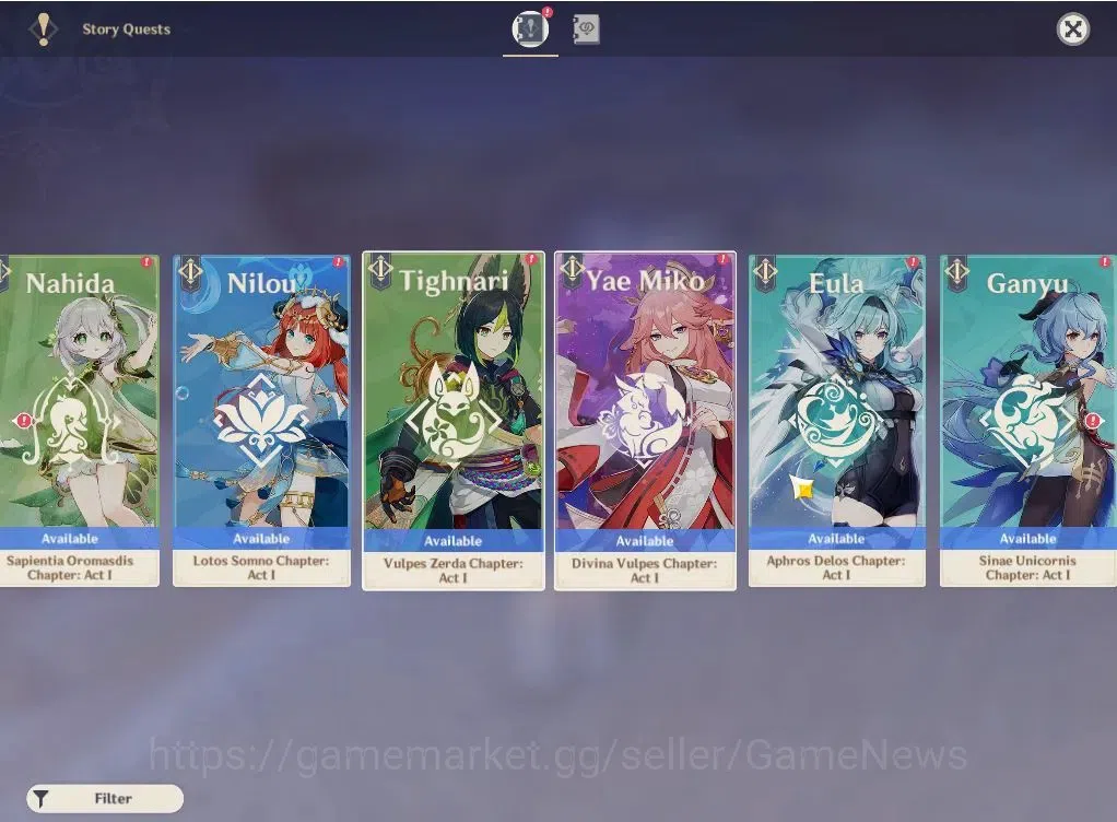 Genshin Impact Accounts ASIA|AR 54|4 Limited+29(*4Character)|Columbina,Rai image 11