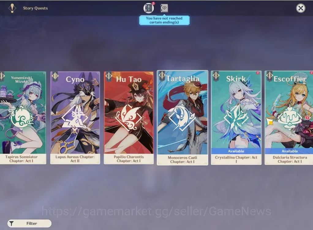 Genshin Impact Accounts ASIA|AR 54|4 Limited+29(*4Character)|Columbina,Rai image 8