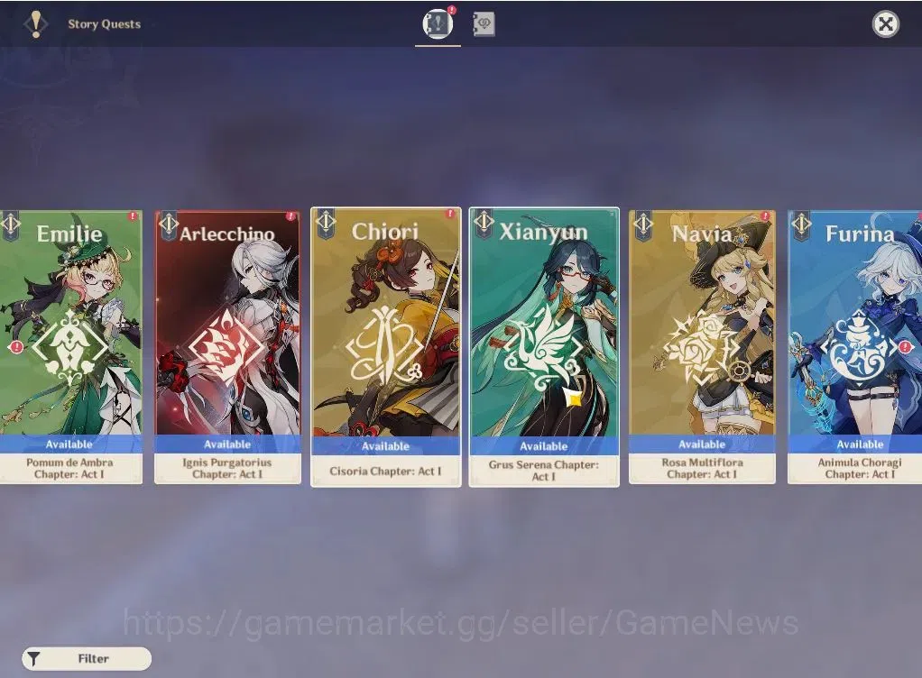 Genshin Impact Accounts ASIA|AR 54|4 Limited+29(*4Character)|Columbina,Rai image 9