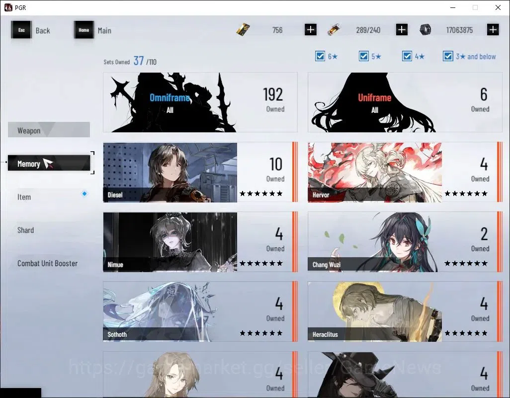 Punishing: Gray Raven Accounts Asia|Lv 97|[SS Geiravor,SS Parhelion]+Sign,SSS Sec image 9