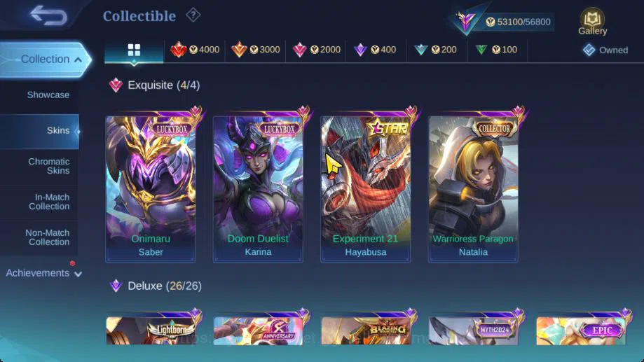 Mobile Legends: Bang Bang Accounts Hero 128|Skin 224|Star Haya,LBox[Karina,Saber],CC  image 7