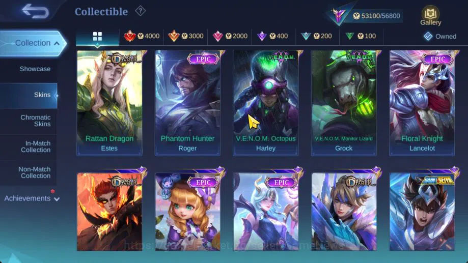 Mobile Legends: Bang Bang Accounts Hero 128|Skin 224|Star Haya,LBox[Karina,Saber],CC  image 9