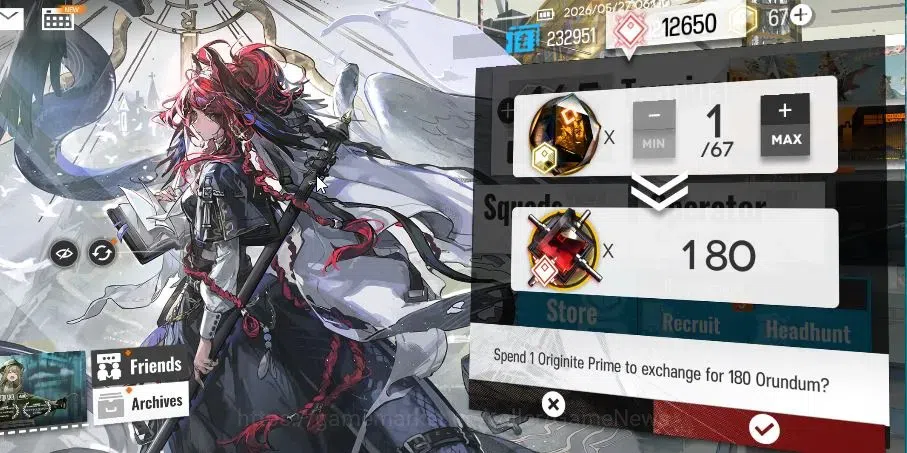 Arknights Accounts Lv 38 | 95 OP + 1 Skin | 12,4K Orundum+67 Originiu image 3