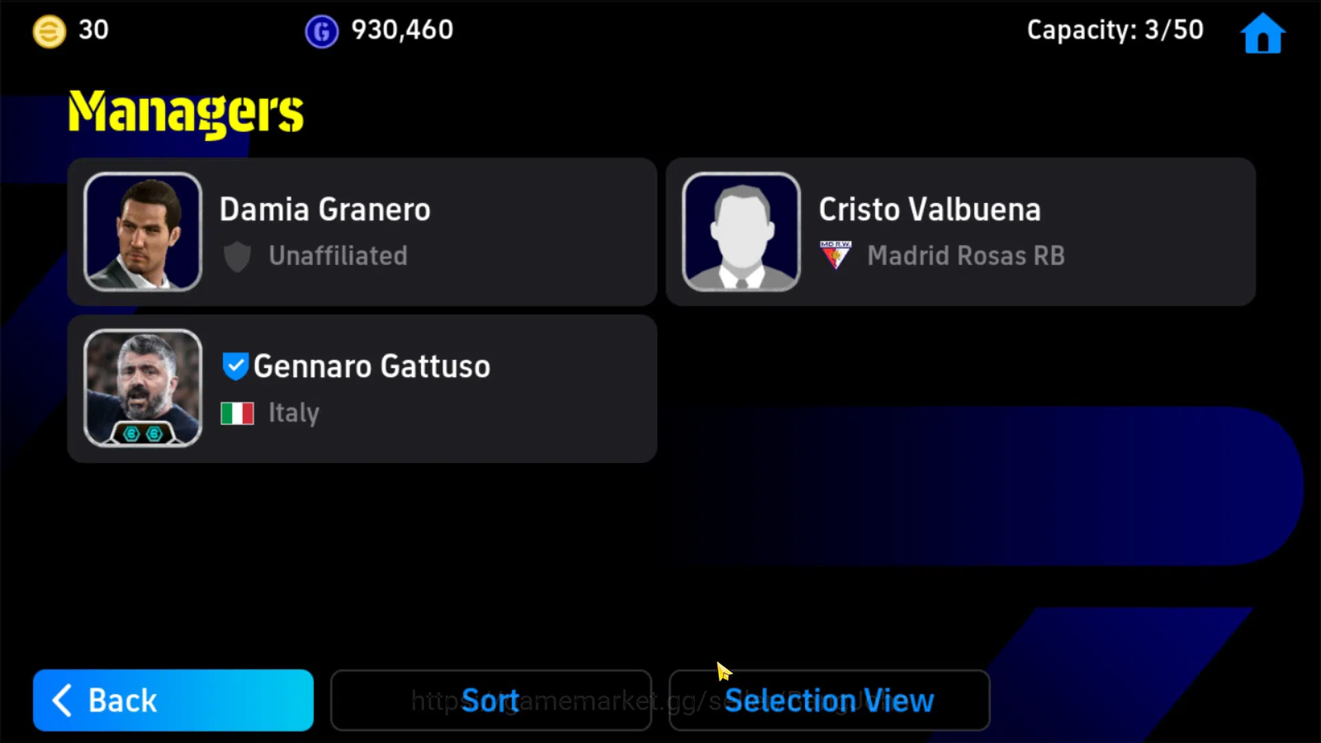 eFootball Accounts Android PWR 3123 | Cafu Epic DB, Rui Costa Epic DB image 3