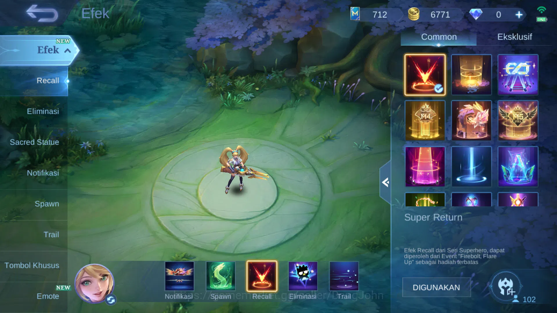 Mobile Legends: Bang Bang Accounts "Hero 102 | skin 193 | kof karina | star tahunan h image 5