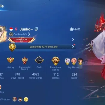 Honor of Kings Accounts Rare Skin Global|112H 234S|Blessed [Charlotte]|LNY2024 [Sun Ce&Lady Sun]|SXD [Hou Yi]|KIC [Luna]|1