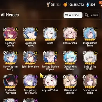 Epic Seven Accounts High-End GLOBAL UnVerif|17 ML(Rhiana&Luciela,LOT