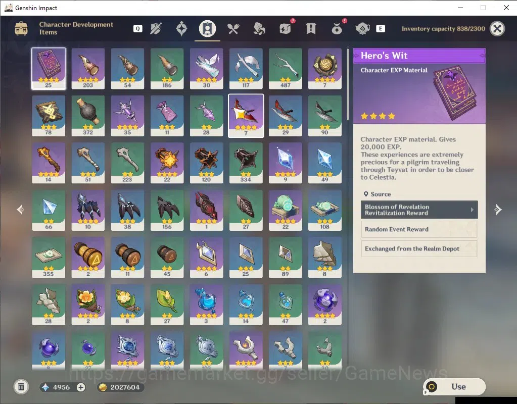 Genshin Impact Accounts Mid Game Asia|AR 55|4,9K Primo|5 Limited 1(*5 Weapon)|ClorindeC1,YelanC1,Yae Miko,Hu 7