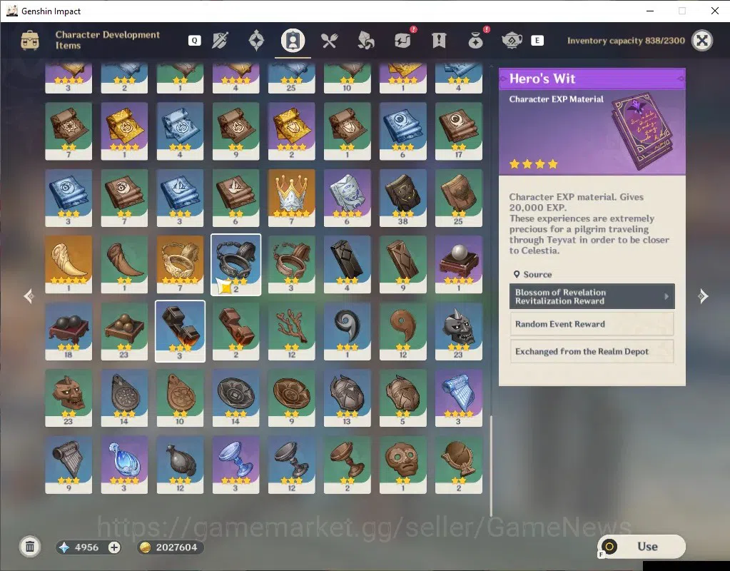 Genshin Impact Accounts Mid Game Asia|AR 55|4,9K Primo|5 Limited 1(*5 Weapon)|ClorindeC1,YelanC1,Yae Miko,Hu 8