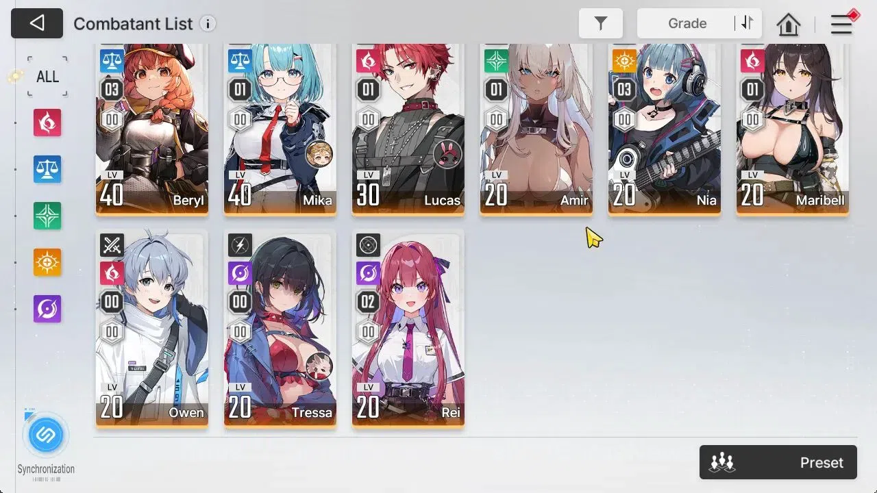 Chaos Zero Nightmare Accounts GLOBAL Lv40|5 SSR [Heidemarie,Rita,Khalipe,Magna,K image 5