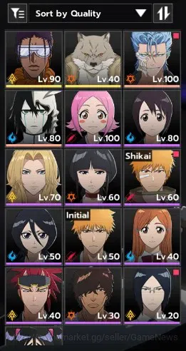 BLEACH: Soul Resonance Accounts NUVERSE 3