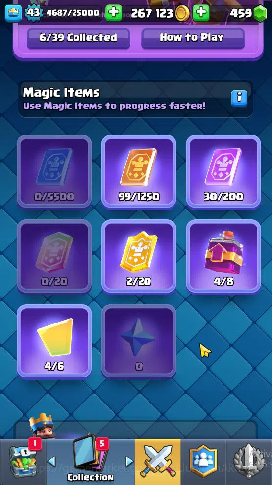 Clash Royale Accounts Midgame Lvl 43|Trophy 8884|KTL 14|Limited Skin|Card 121| 1 Hero 6 EVO 8 Champ 21 Legendary 33 Epic,30 10