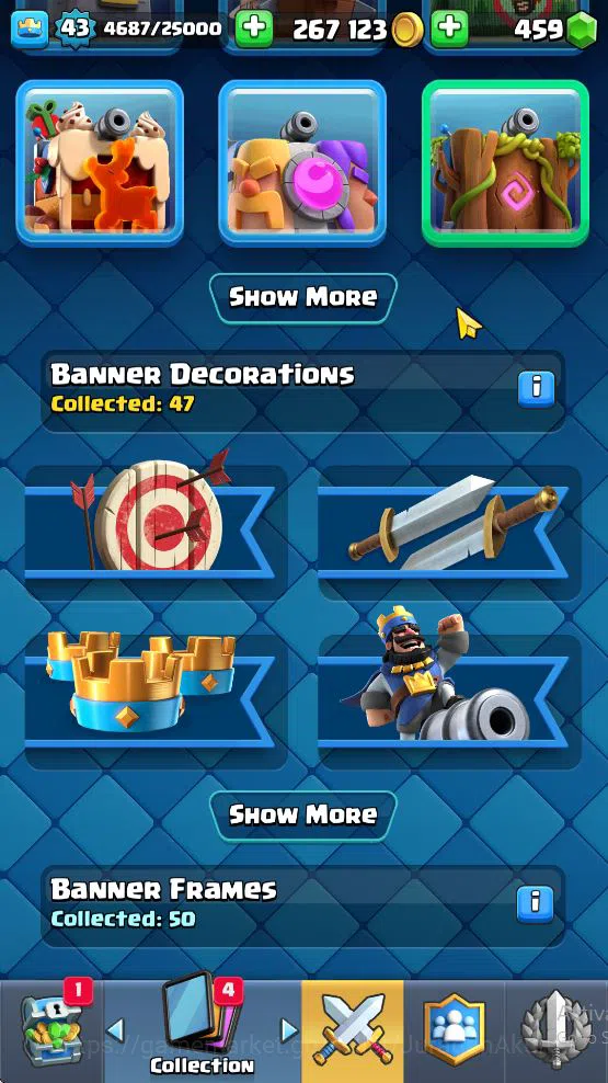 Clash Royale Accounts Midgame Lvl 43|Trophy 8884|KTL 14|Limited Skin|Card 121| 1 Hero 6 EVO 8 Champ 21 Legendary 33 Epic,30 12