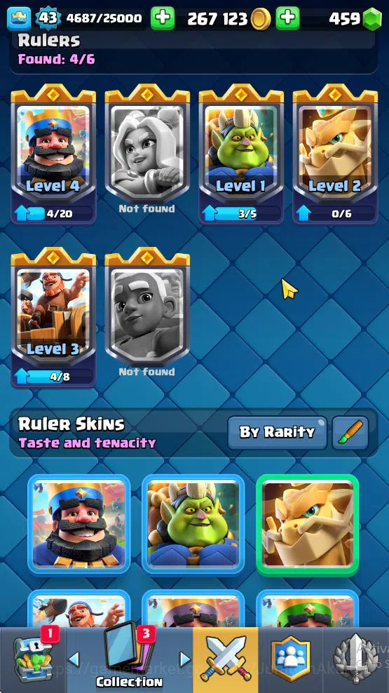 Clash Royale Accounts Midgame Lvl 43|Trophy 8884|KTL 14|Limited Skin|Card 121| 1 Hero 6 EVO 8 Champ 21 Legendary 33 Epic,30 14