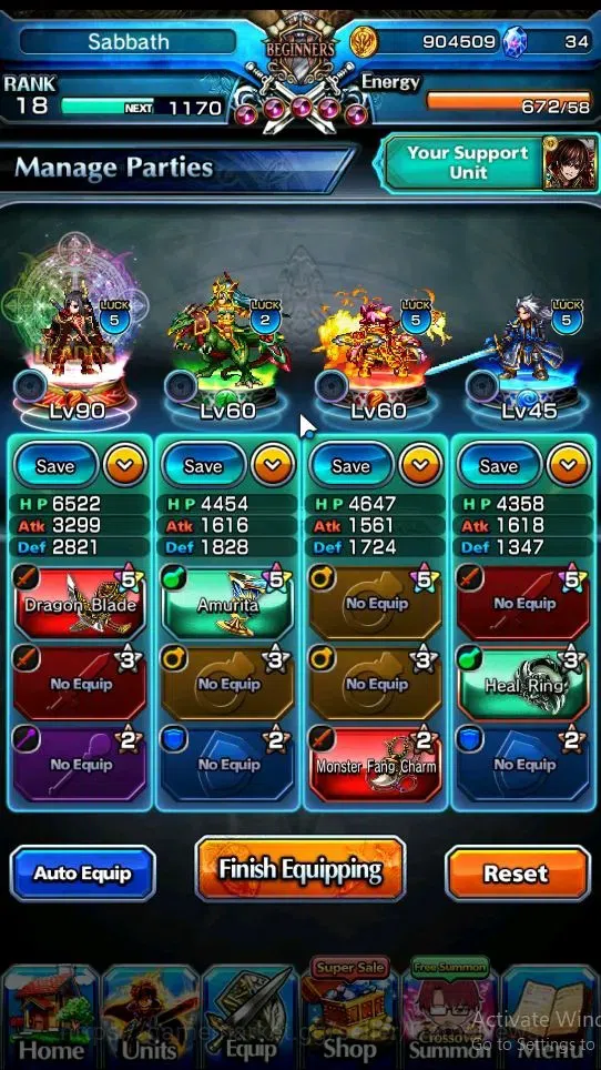 Grand Summoners Accounts Global|Rank 18|Starter Fresh Story|3 Ascend[Demon image 2