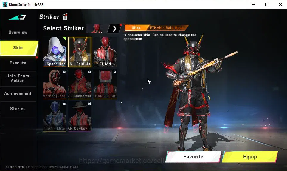 Blood Strike Accounts Mid-Tier ASIA|Collab 7DS [Demon Meliodas,AK47-Sacret]|3 ULTRA [2 ETHAN,Kar98K Lv2]|Limited 7
