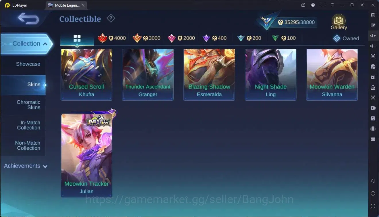 Mobile Legends: Bang Bang Accounts Global |Hero 93|Skin 155|Expert|Prime Granger|Meow image 13