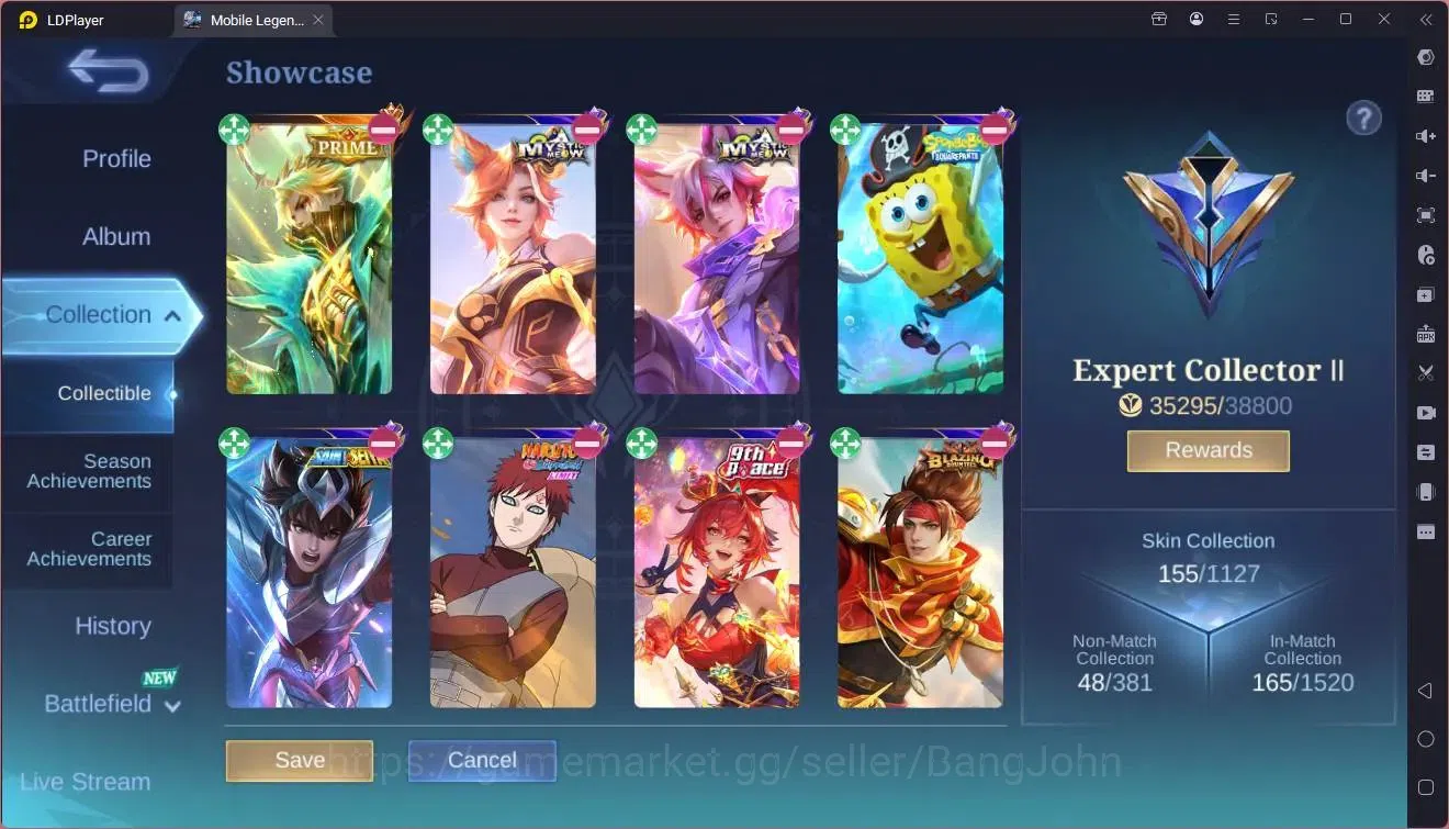 Mobile Legends: Bang Bang Accounts Global |Hero 93|Skin 155|Expert|Prime Granger|Meow image 2