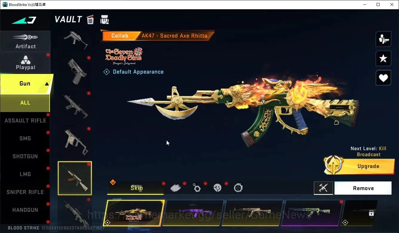 Blood Strike Accounts ASIA|MELEE AXE-Crystal+Collab TR Takamichi,7DS AK4 image 10