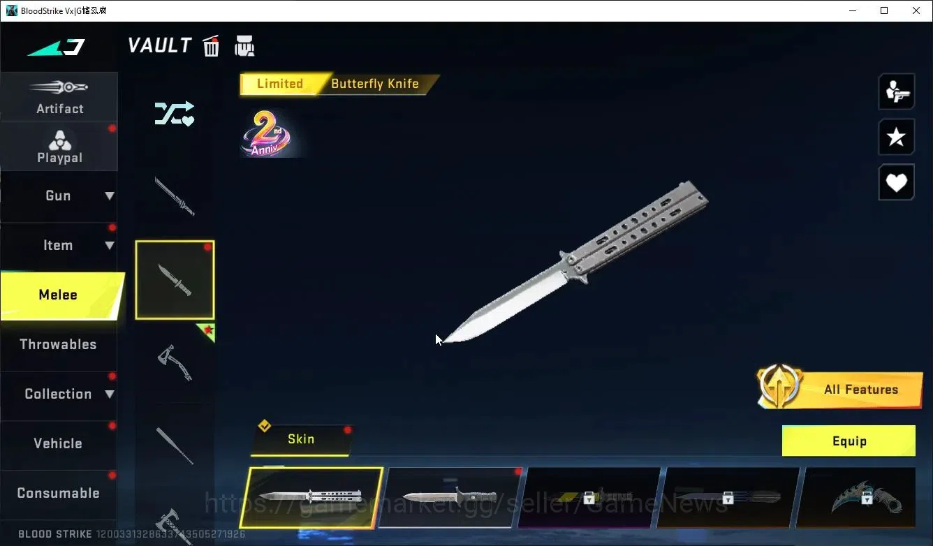 Blood Strike Accounts ASIA|MELEE AXE-Crystal+Collab TR Takamichi,7DS AK4 image 7