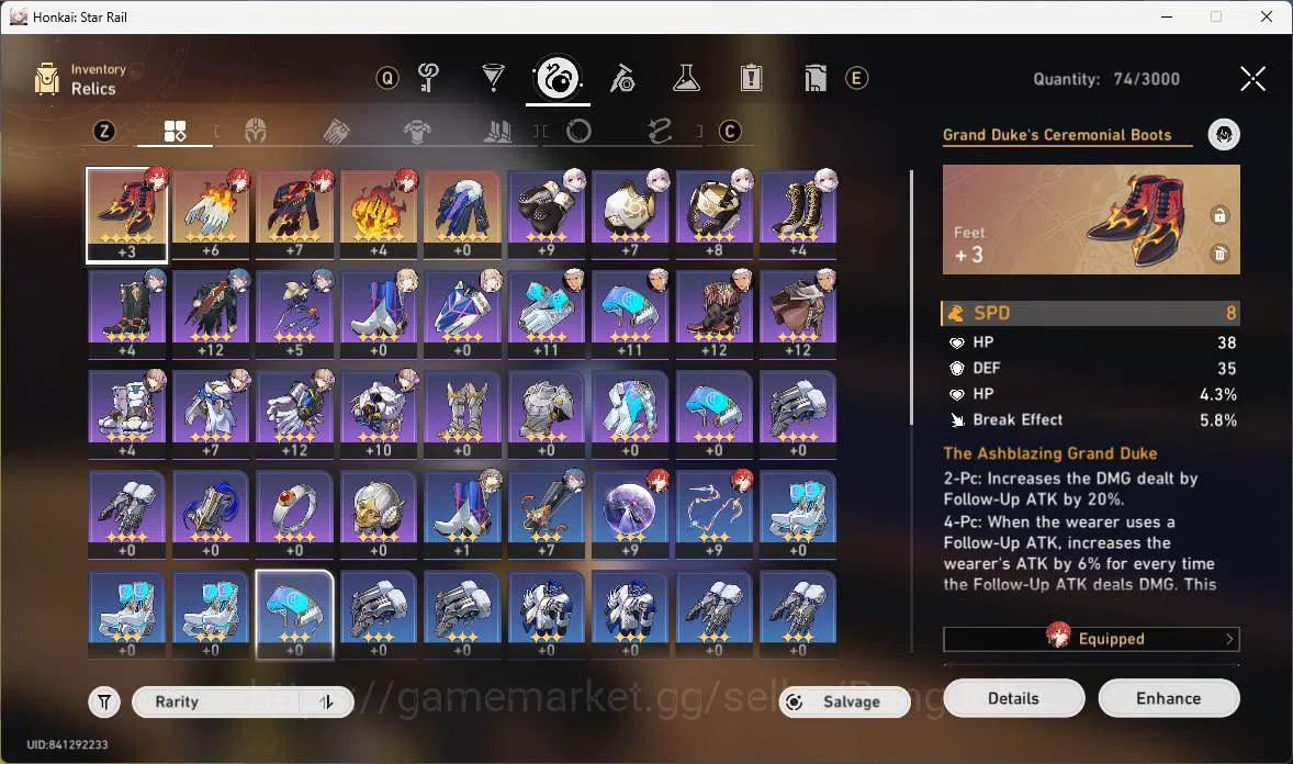 ASIA|TL 40|5 Limit| Ashveil, Dan Heng PT, Topaz&Numby, Kafka, Archer,etc|Check SS|MC Female|HSR283B Honkai Star Rail Others ASIA|TL 40|5 Limit| Ashveil, Dan Heng PT, Topaz&Nu image 1