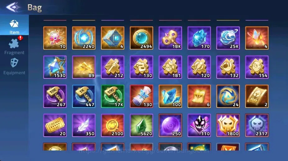 Mobile Legends: Adventure Accounts Global |LV 129|53525k Power |VIP 9|Camp 57-5|Hero 202|3 UR[Irithel,Norn,Crocell]|15 15