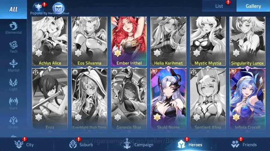 Mobile Legends: Adventure Accounts Global |LV 129|53525k Power |VIP 9|Camp 57-5|Hero 202|3 UR[Irithel,Norn,Crocell]|15 6