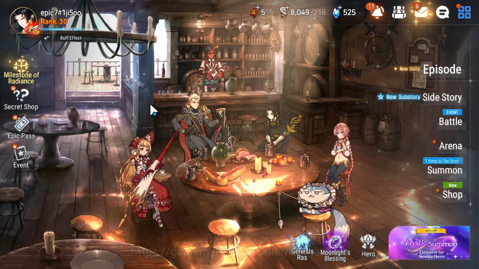 Epic Seven Accounts GLOBAL Unverif|New Era|2 ML(BArunka,Remnant Violet image 1