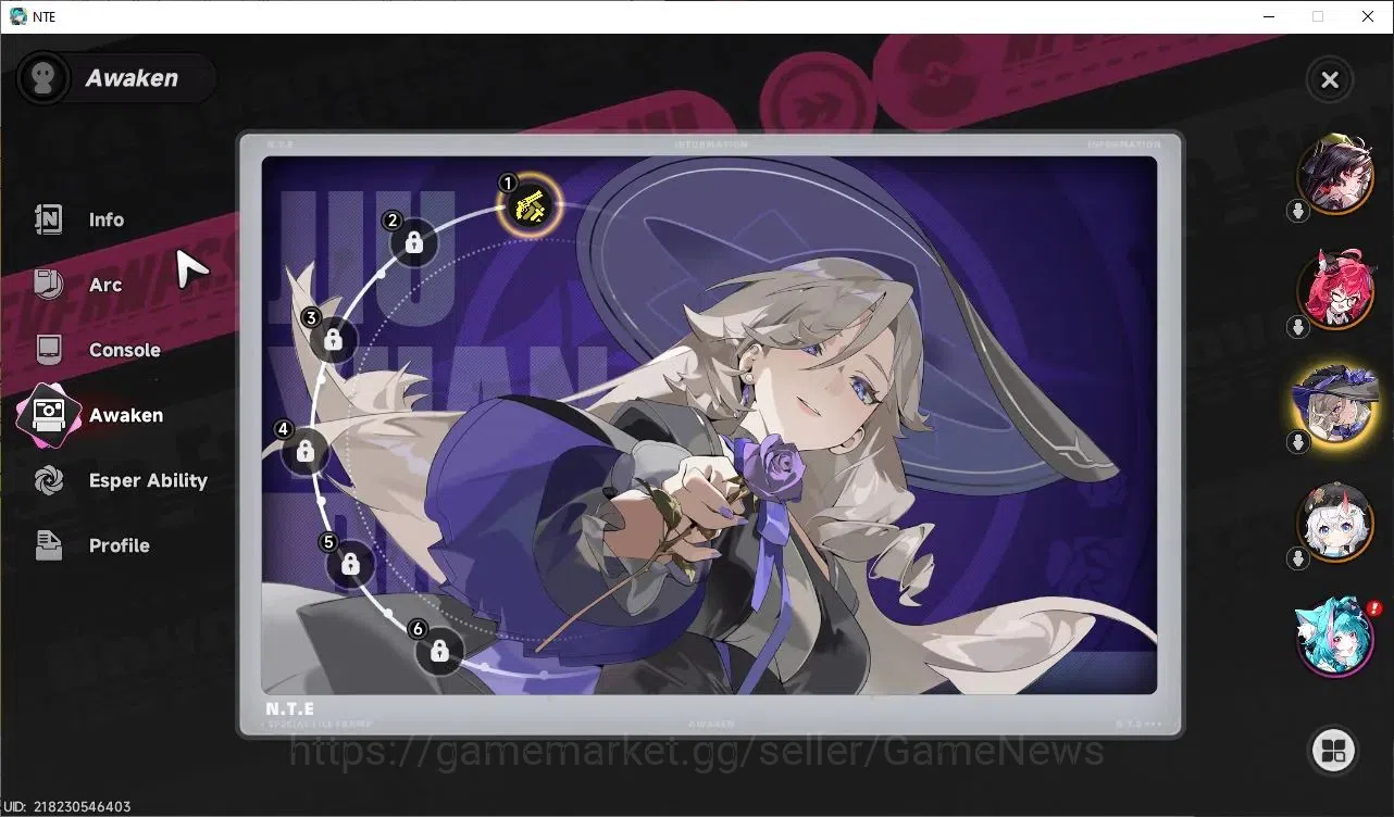 Neverness to Everness Accounts Global SEA |HL 7| 4 SSR Nanally, Hotori, Jiuyuan A image 4