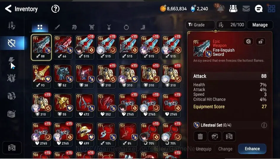 Epic Seven Accounts GLOBAL Unverif|New Era|3 ML(SN Yulha,BHwayoung,TE image 17