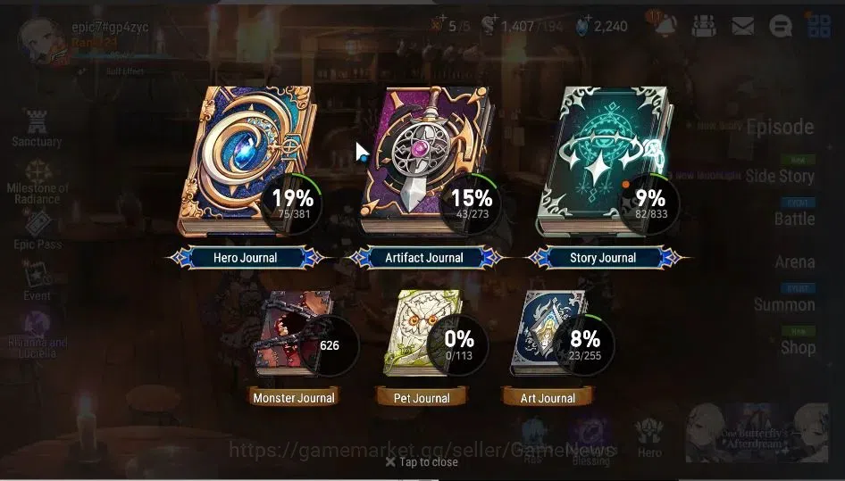 Epic Seven Accounts GLOBAL Unverif|New Era|3 ML(SN Yulha,BHwayoung,TE image 3