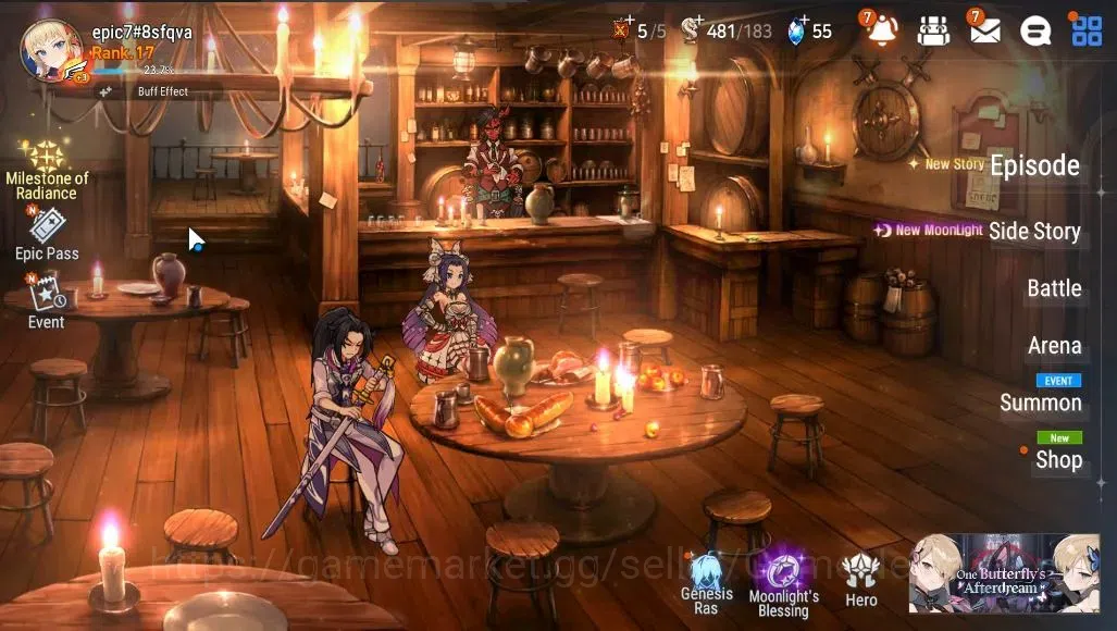 Epic Seven Accounts GLOBAL Unverif|New Era|2 ML (Rhinna&Luciella,BM Ha image 1