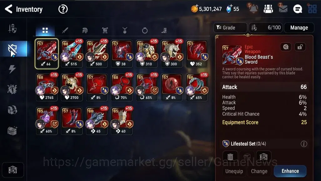 Epic Seven Accounts GLOBAL Unverif|New Era|2 ML (Rhinna&Luciella,BM Ha image 15