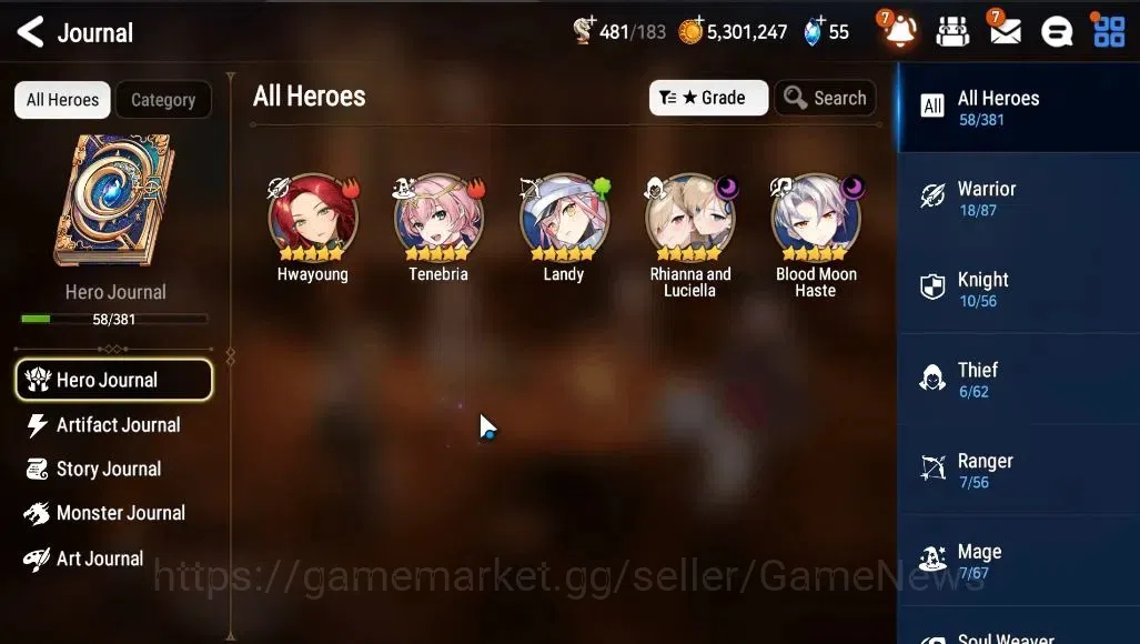 Epic Seven Accounts GLOBAL Unverif|New Era|2 ML (Rhinna&Luciella,BM Ha image 5