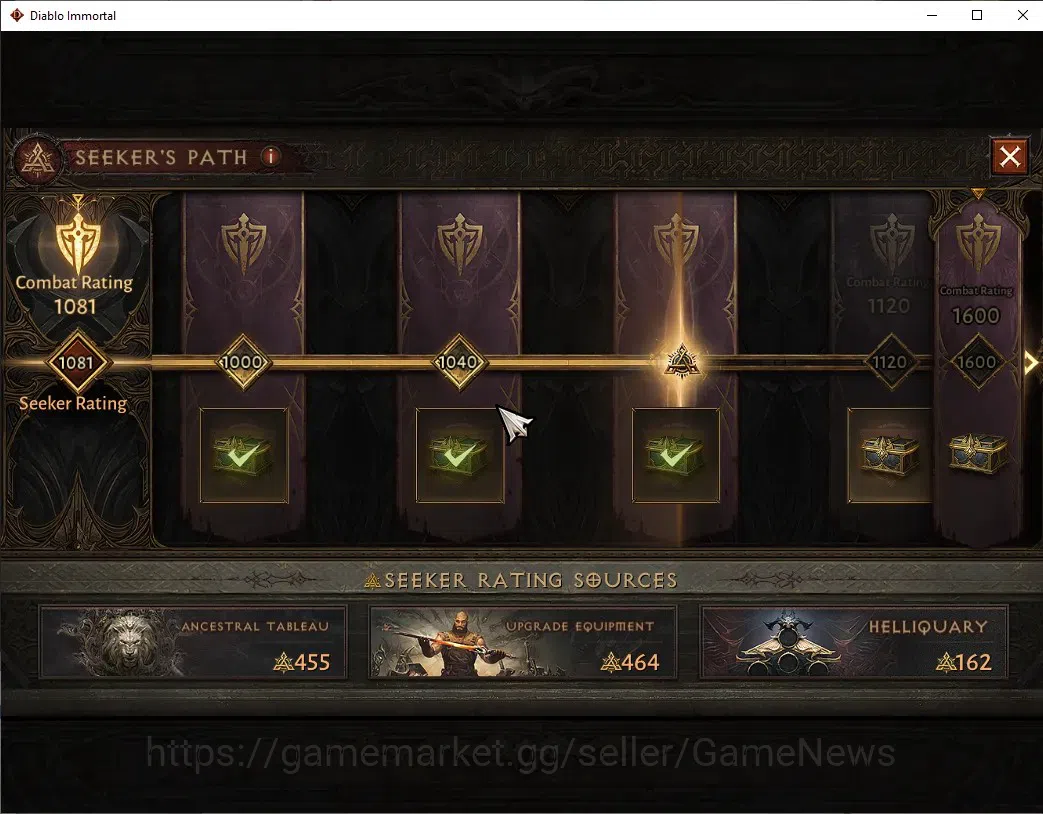 Diablo Immortal Accounts SEA - izual|CS ON|Lv60 (792)|Blood Knight|CR 40K | image 11
