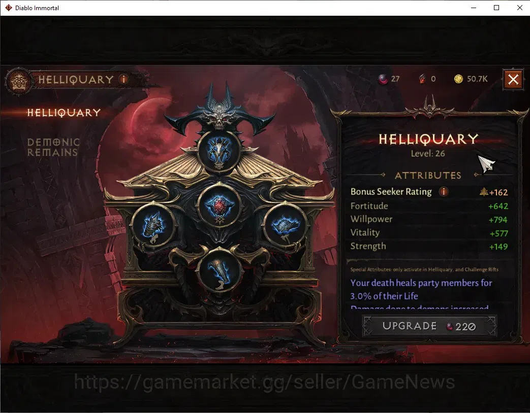Diablo Immortal Accounts SEA - izual|CS ON|Lv60 (792)|Blood Knight|CR 40K | image 12