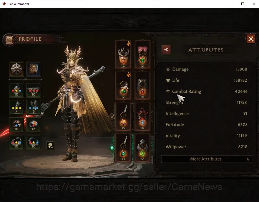 Diablo Immortal Accounts SEA - izual|CS ON|Lv60 (792)|Blood Knight|CR 40K | image 4