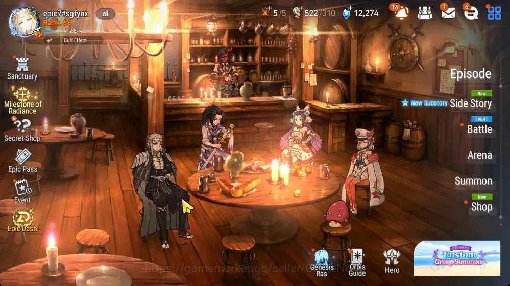 Epic Seven Accounts Limited Hero GLOBAL UnVerif|NewEra|7 ML(MOTS Iseria,BM Haste,STaeyou,etc)+AUBE,Aubade,Rinak|Auto W/B 1