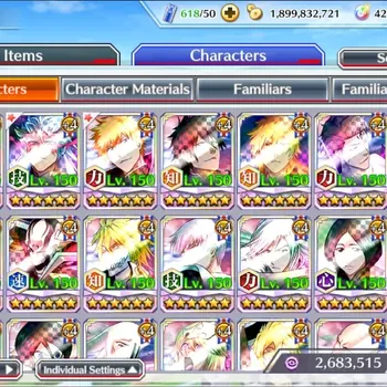 Bleach: Brave Souls Accounts High-End Global|42K Orb|Fresh All Story|11th Ulquiora,GrimJow,Duo New Ichigo,10th Ichigo,Renewd