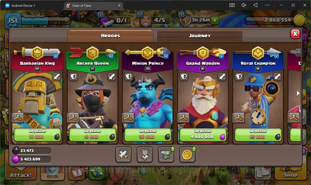 Clash of Clans Accounts Global |TH16–BH8|HH 9|LVL 151|BK62,AQ37,MP30,GW16, image 10