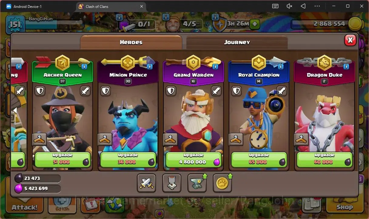 Clash of Clans Accounts Global |TH16–BH8|HH 9|LVL 151|BK62,AQ37,MP30,GW16, image 11