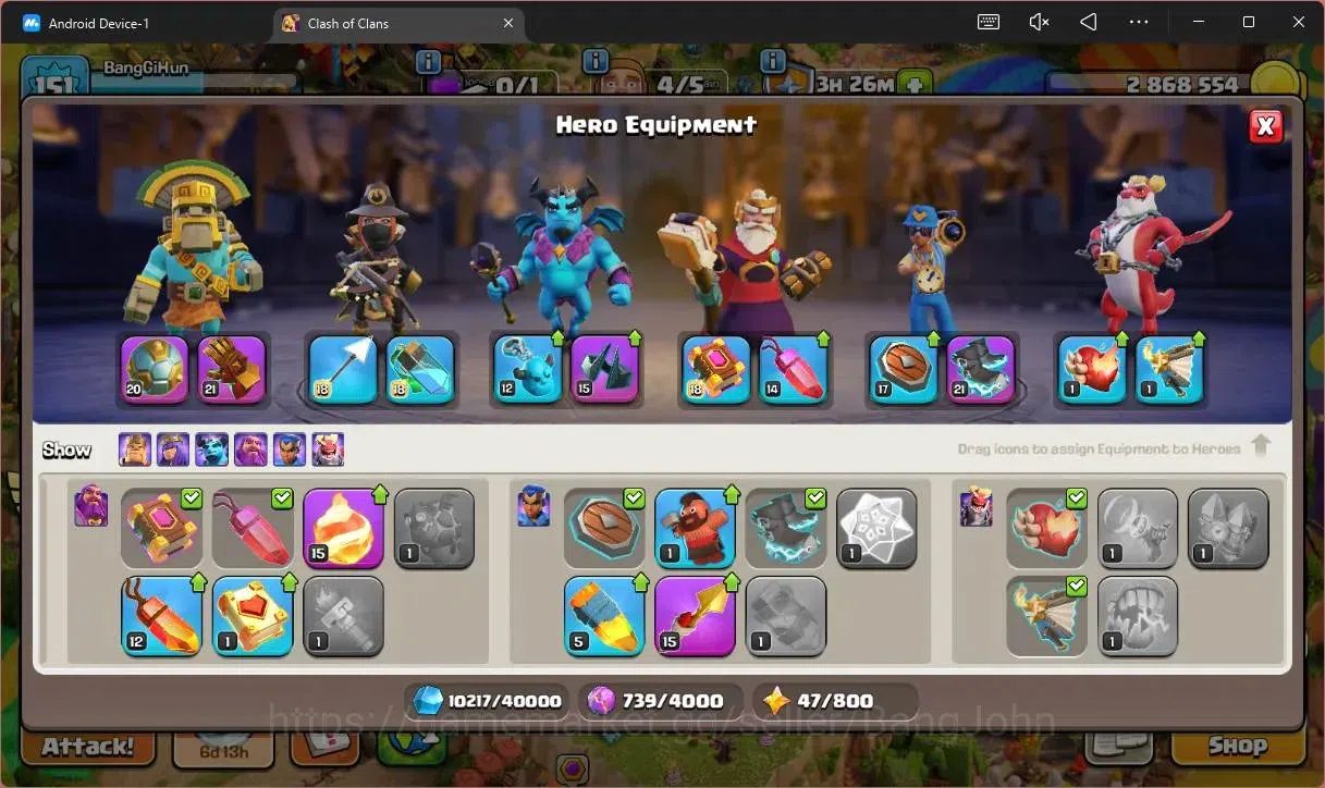Clash of Clans Accounts Global |TH16–BH8|HH 9|LVL 151|BK62,AQ37,MP30,GW16, image 13