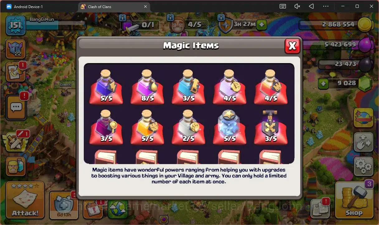 Clash of Clans Accounts Global |TH16–BH8|HH 9|LVL 151|BK62,AQ37,MP30,GW16, image 5