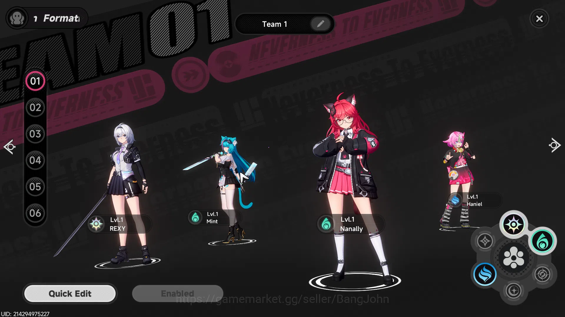 Neverness to Everness Accounts NA | Starter Lv 3 | 1 S Char Nananlly + 5 A Char | image 5