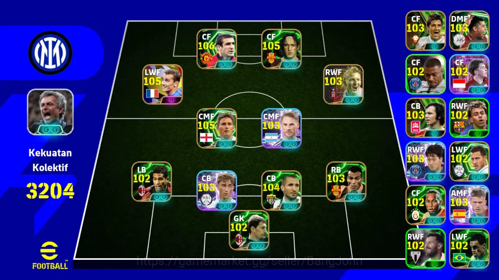 eFootball Accounts ANDROID|PW 3204|Cantona epic,griezmann.lampard,tot image 12